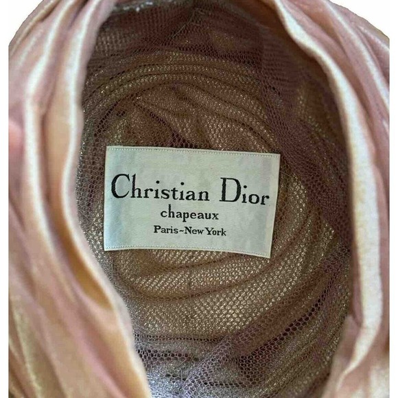 CHRISTIAN DIOR Chapeaux artistic Gold Sparkle tulle Turban fashion Designer hat main image 5